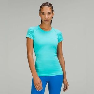 RARE Lululemon size 6 electric turquoise swiftly tech